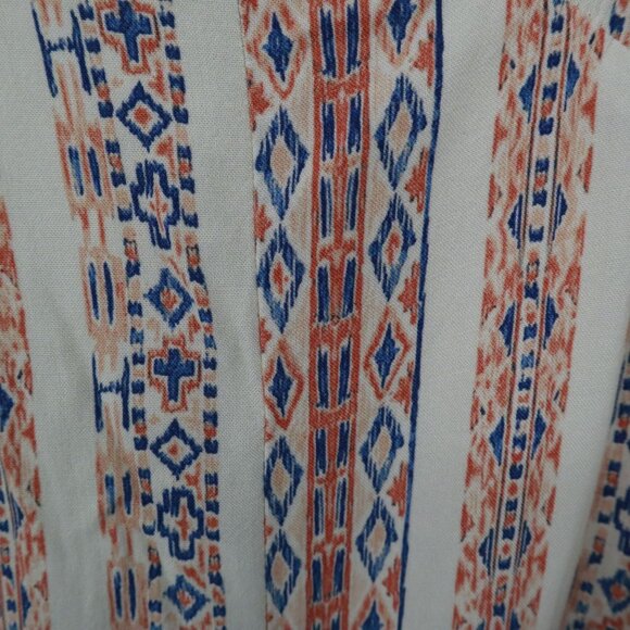 En Crème Maxi Dress Womens L Beige Boho Artsy Ethnic Gypsy Resort Beach Relaxed - Picture 12 of 16